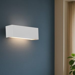 Applique da interno rettangolare bianco moderno