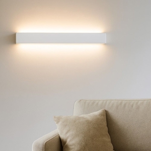 Applique 60cm led 22w 3000k bianco rettangolare moderna