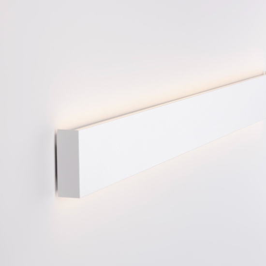 Applique 60cm led 22w 3000k bianco rettangolare moderna