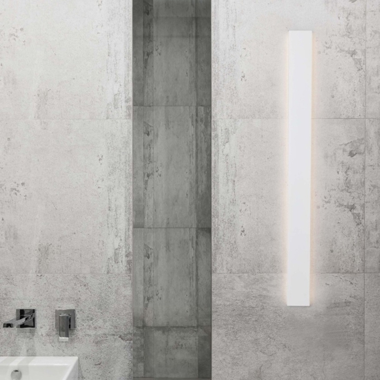 Applique 60cm led 22w 3000k bianco rettangolare moderna