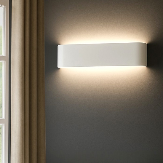 Applique bianco led 12w 3000k moderna way perenz illuminazione