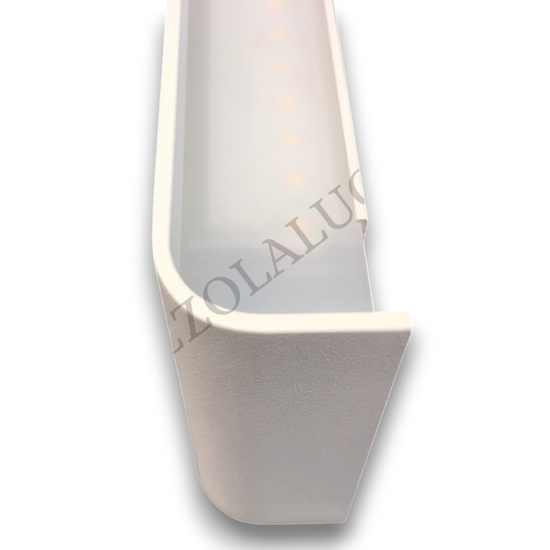 Applique bianco led 12w 3000k moderna way perenz illuminazione