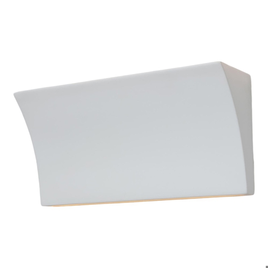 Applique in gesso ceramica bianca design moderna
