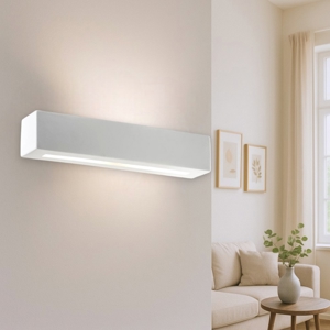 Applique gesso ceramica bianco verniciabile rettangolare