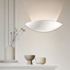 Visualizza i dettagli per Isyluce shell applique di gesso bianca Isyluce shell applique di gesso bianca