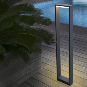Lampione da esterno led 8w 3000k ip54 moderno illuminazione verso il basso