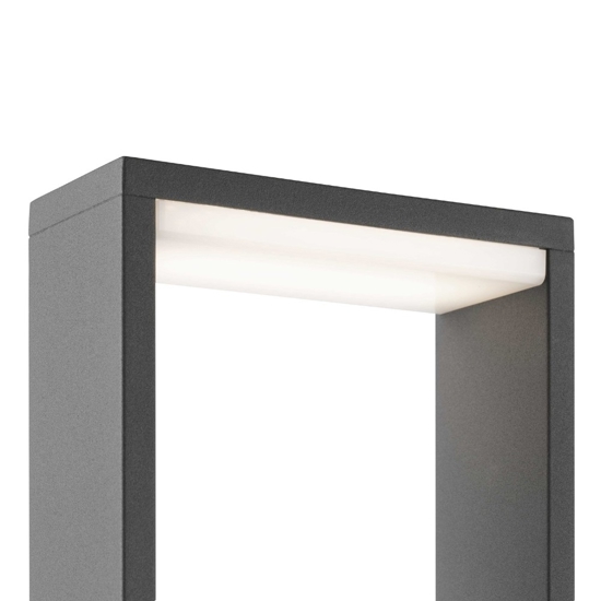 Lampione da esterno led 8w 3000k ip54 moderno illuminazione verso il basso