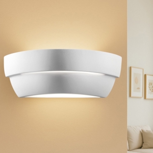 Applique di gesso ceramica bianco 