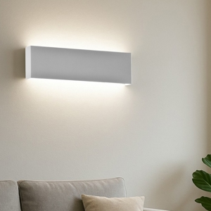 Isyluce applique led 18w 3000k rettangolare moderna bianco