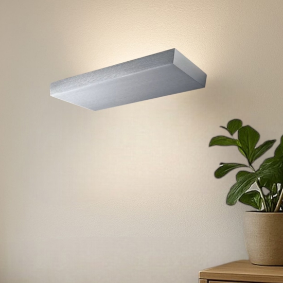Regolo linea light applique led 24w 3000k alluminio anodizzato