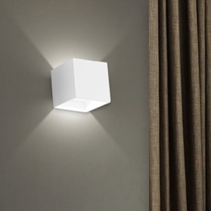 Applique da parete cubo led 10w 3000k isyluce bianco