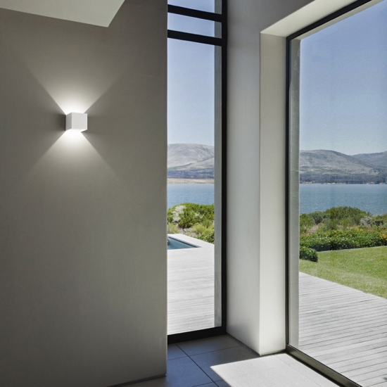 Applique da parete cubo led 10w 3000k isyluce bianco