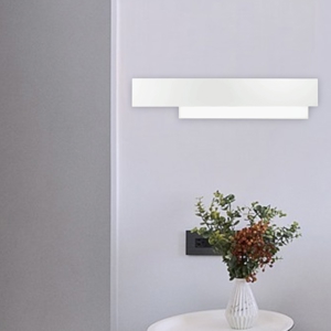 Visualizza i dettagli per Applique 25w 3000k gea luce doha bianco moderna led Applique 25w 3000k gea luce doha bianco moderna led