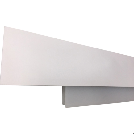 Applique 25w 3000k gea luce doha bianco moderna led