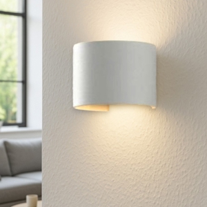 Life applique rotondo led 7w 3000k bianco moderno