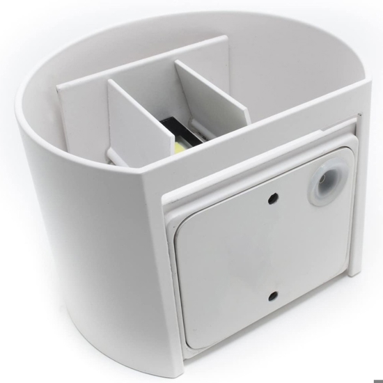 Life applique da esterno rotonda led 7w 3000k bianco moderno