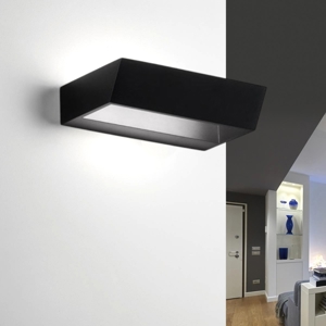 Isyluce applique led 18w 4000k moderno nero design