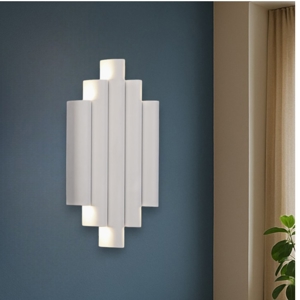 Applique led 21w 3000k bianco design moderna per salone