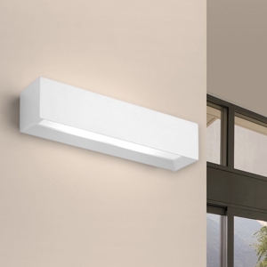 Visualizza i dettagli per Applique di gesso bianco rettangolare moderna hermione sforzin Applique di gesso bianco rettangolare moderna hermione sforzin