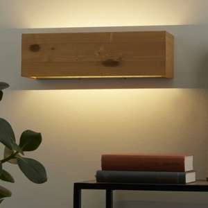 Applique di legno rettangolare led dimmerabile 13,5w 3000k