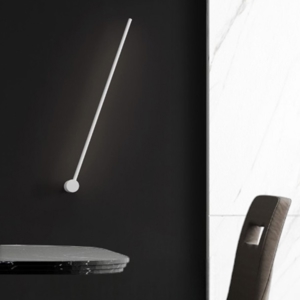 Applique bacchetta moderna bianca led per interni
