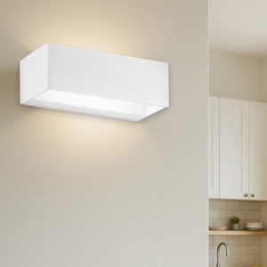 Isyluce applique bianco led 6w 4000k rettangolare moderna