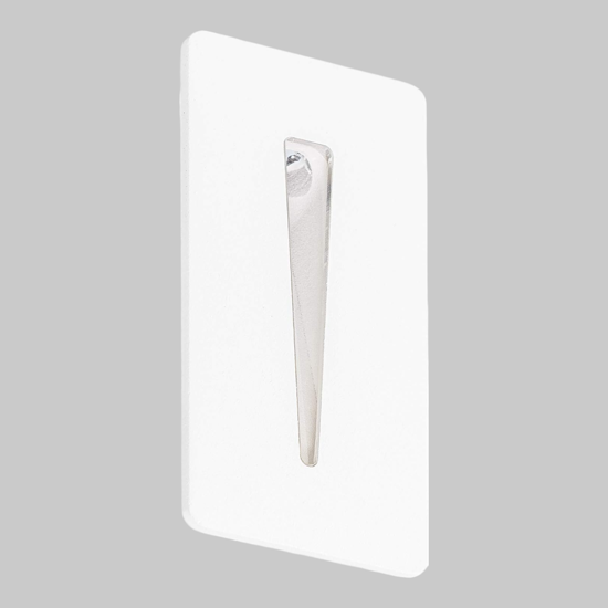 Segnapasso da incasso per interni esterni bianco led 3w 3000k