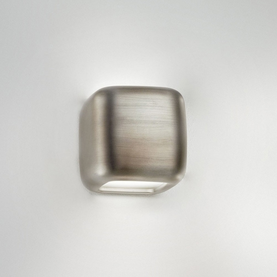 Applique parete cubo grigio anticato gea luce babol