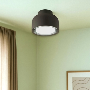Applique led da parete soffitto moderna vivida bottone bronzo