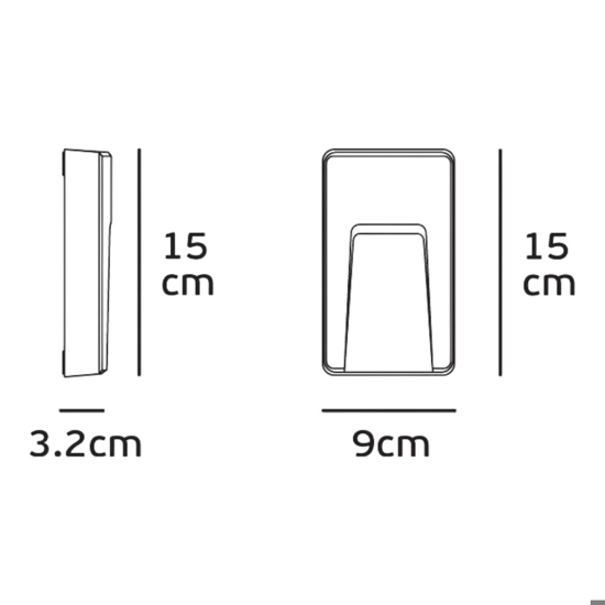 Segnapasso per esterno led 3w 3000k bianco 