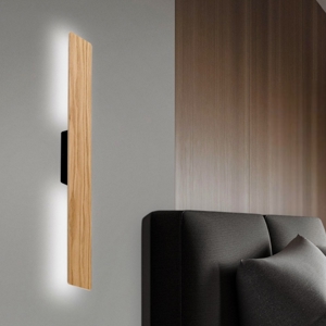 Applique di legno moderna rettangolare da parete