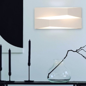 Applique bianco design moderna led 14w 3000k per interni