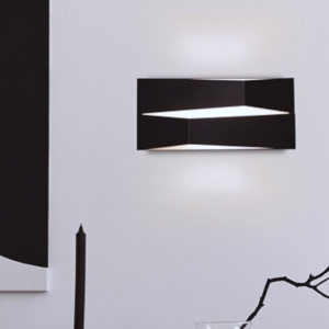 Applique nero design moderno led 14w 3000k