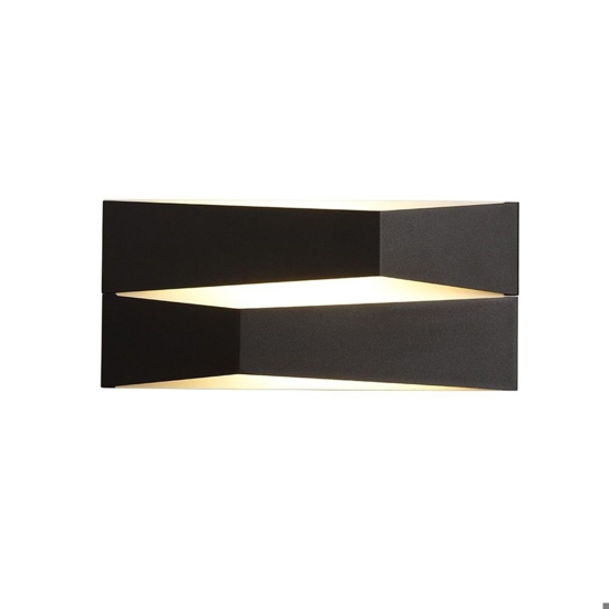Applique nero design moderno led 14w 3000k