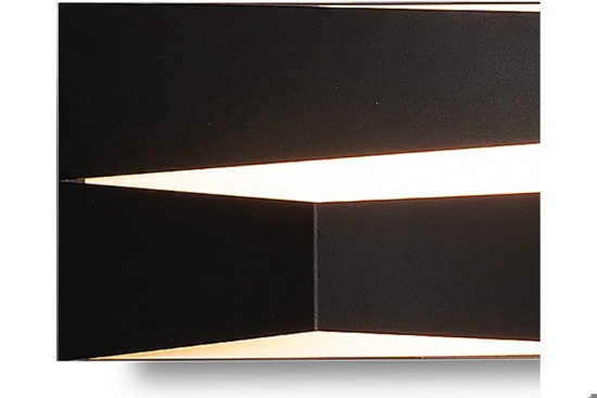 Applique nero design moderno led 14w 3000k