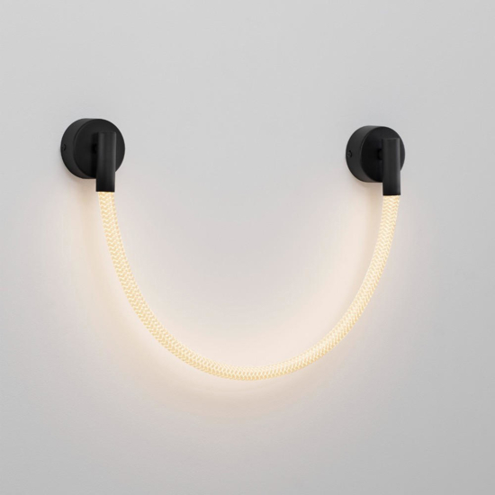 Applique design moderna tubo di silicone led 7w 3000k per soggiorno