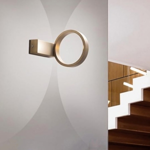 Applique moderna oro led 3000k 7w oro satinato fp