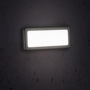 Luce segnapasso da esterno antracite led 6w 3000k 4000k