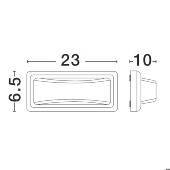 Luce segnapasso da esterno antracite led 6w 3000k 4000k