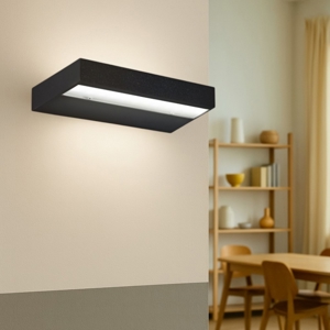 Applique nero isyluce plate duplex led 15w 3000k-4000k