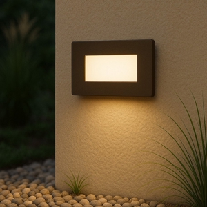 Segnapasso led da esterno marrone led 3w cct ip54 per cassetta 503