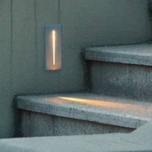 Segnapasso led 3w 3000k per esterno grigio da incasso