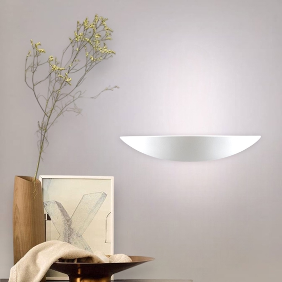 Applique in gesso ceramica bianco design moderno