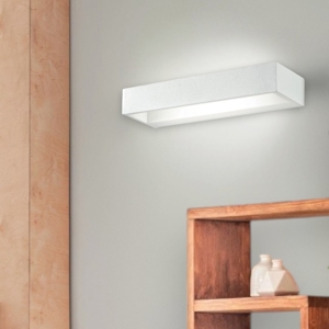 Isyluce applique led 12w 3000k rettangolare bianco moderno