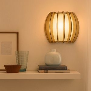 Applique in legno acero design moderno