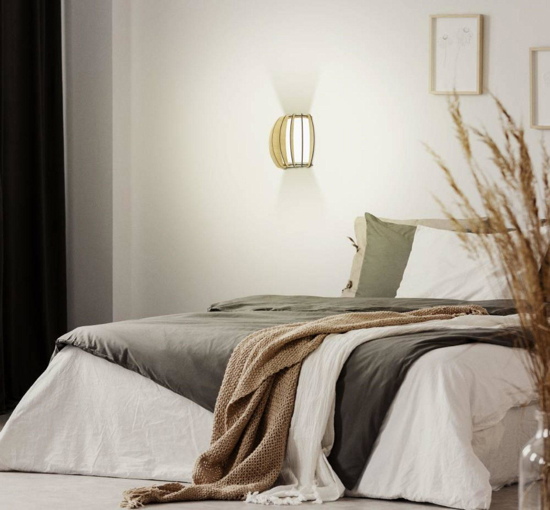 Applique in legno acero design moderno