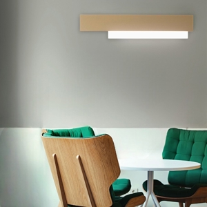 Applique led 25w 3000k doha gea luce moderna bianco tortora