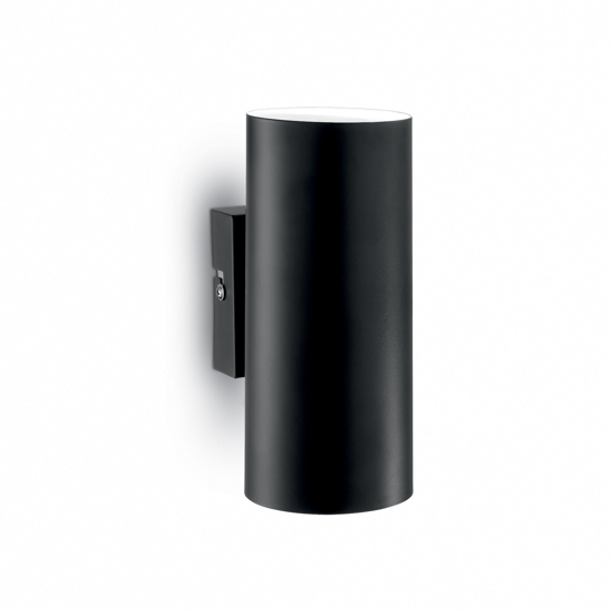Look ap2 applique da parete per interni cilindro nero 2 luci ideal lux