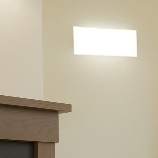 Lampada da incasso a parete 21,5w 4000k applique in gesso led cristaly