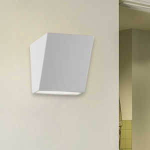 Applique da parete bianco di gesso ceramico